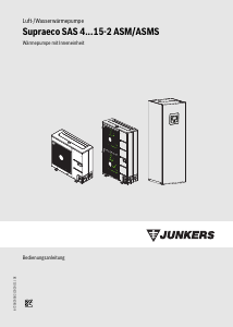 Bedienungsanleitung Junkers SAS 8-2 ASMS Wärmepumpe