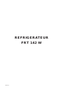 Mode d’emploi Faure FRT142W Réfrigérateur