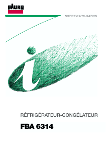 Mode d’emploi Faure FBA6314 Réfrigérateur