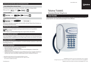 Manual Telstra T1000S Phone
