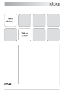 Mode d’emploi Faure FGS641INC Table de cuisson