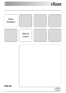 Mode d’emploi Faure FGG631IN Table de cuisson