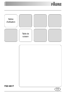 Mode d’emploi Faure FGG640ITM Table de cuisson