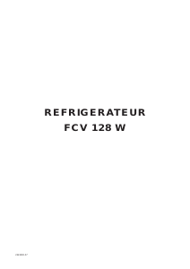 Mode d’emploi Faure FCV128W Congélateur