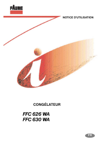 Mode d’emploi Faure FFC630WA Congélateur