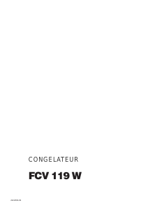 Mode d’emploi Faure FCV119W Congélateur