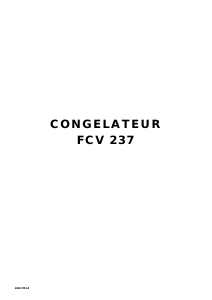 Mode d’emploi Faure FCV237W-1 Congélateur