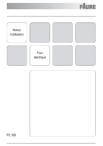 Mode d’emploi Faure FC105N/1 Four