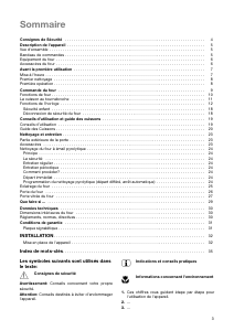 Mode d’emploi Faure FC504W1 Four