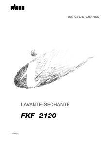 Mode d’emploi Faure FKF2120 Lave-linge séchant