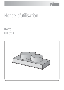 Mode d’emploi Faure FGH5134X Hotte aspirante