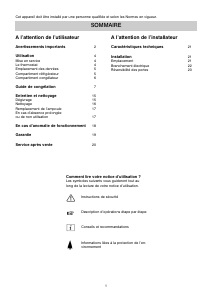 Mode d’emploi Faure FRC343AW1 Réfrigérateur combiné