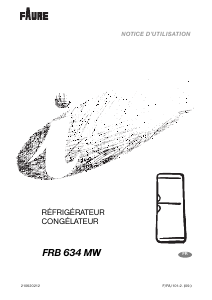 Mode d’emploi Faure FRB634MW Réfrigérateur combiné