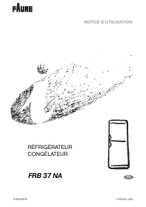 Mode d’emploi Faure FRB37NA Réfrigérateur combiné