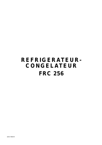 Mode d’emploi Faure FRC256W Réfrigérateur combiné