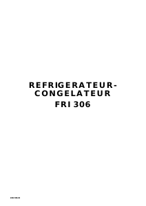 Mode d’emploi Faure FRI306W Réfrigérateur combiné