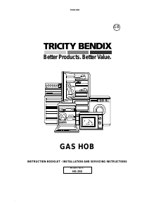 Handleiding Tricity Bendix HG250B Kookplaat