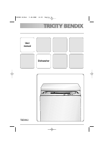 Manual Tricity Bendix TBDW42 Dishwasher