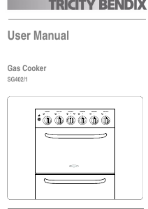 Manual Tricity Bendix SG402/1WN Range