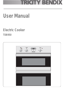 Manual Tricity Bendix TBD950X Range