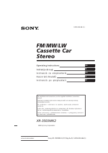 Instrukcja Sony XR-3503MK2 Radio samochodowe