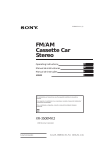 Manual Sony XR-3500MK2 Car Radio