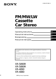 Manual de uso Sony XR-5890R Radio para coche