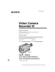 Manual Sony CCD-TRV211 Camcorder