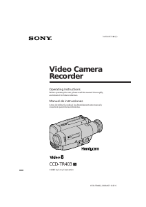 Manual de uso Sony CCD-TR403 Videocámara