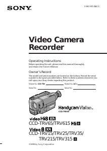 Manual Sony CCD-TRV615 Camcorder