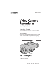 Manual Sony CCD-TR88 Camcorder