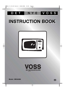 Manual Voss MOA4226RF Microwave