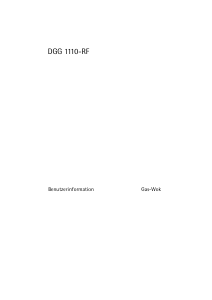 Bedienungsanleitung Voss-Electrolux DGG1110-RF Kochfeld