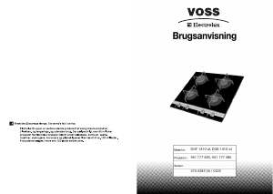 Brugsanvisning Voss-Electrolux DGB1410-AL Kogesektion