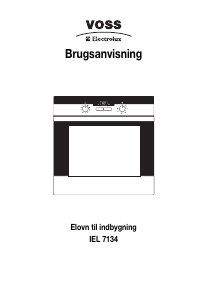 Brugsanvisning Voss-Electrolux IEL7134-AL Ovn