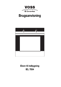 Brugsanvisning Voss-Electrolux IEL7054-AL Ovn