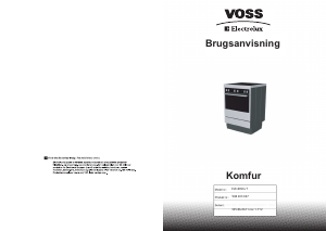 Brugsanvisning Voss-Electrolux ELK8050-RF Komfur