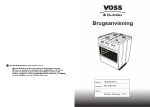 Brugsanvisning Voss-Electrolux GLB3830-HV Komfur