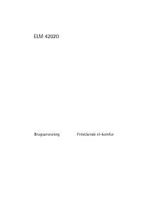 Brugsanvisning Voss-Electrolux ELM42020HV Komfur