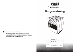 Brugsanvisning Voss-Electrolux GLB3805-HV Komfur