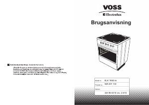 Brugsanvisning Voss-Electrolux ELK1950-HV Komfur