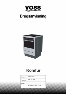 Brugsanvisning Voss-Electrolux ELK8110-RF Komfur