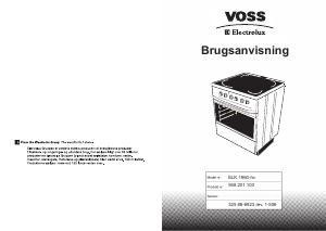 Brugsanvisning Voss-Electrolux ELK1960-HV Komfur