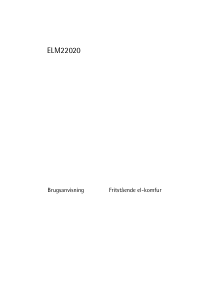 Brugsanvisning Voss-Electrolux ELM22020HV Komfur