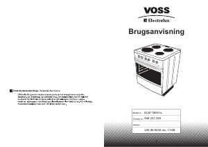 Brugsanvisning Voss-Electrolux ELM1806-HV Komfur