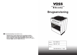 Brugsanvisning Voss-Electrolux ELK4652-HV Komfur