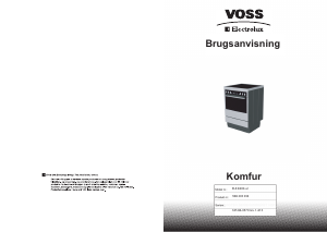 Brugsanvisning Voss-Electrolux ELK8200-AL Komfur