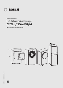 Bedienungsanleitung Bosch CS7400iAW 5 ORMB-S Wärmepumpe