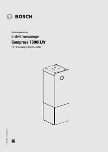 Bedienungsanleitung Bosch CS7800iLW 6 M Wärmepumpe