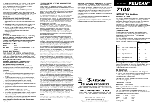 Manual Pelican 7100 Flashlight